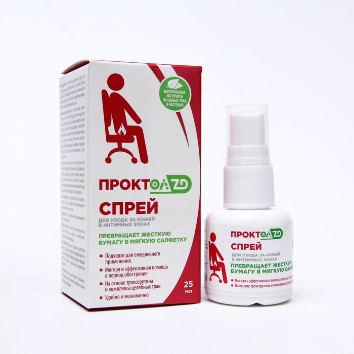 Спрей Проктол ZD для ухода за кожей в интимных зонах 25 мл 7045659 |