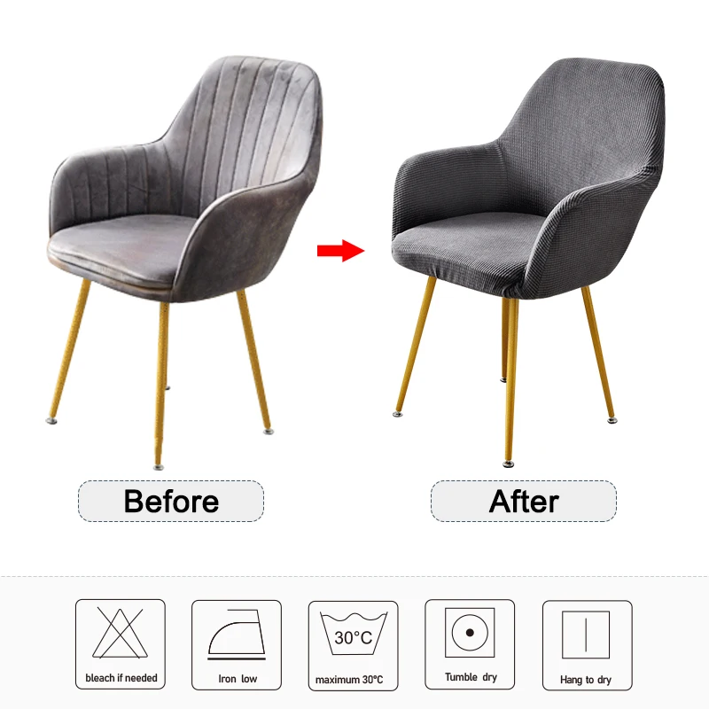 Чехол для кресла из полярной флисовой ткани эластичный клетчатый чехол