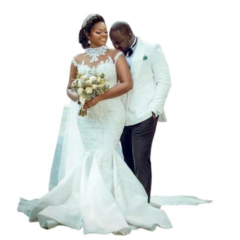 Свадебное платье LOVEYING русалка с кружевом