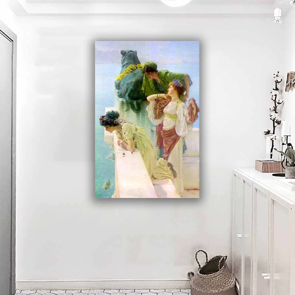 Лоуренс Альма-Тама A Coign of Vantage известная картина печать Жикле на холсте