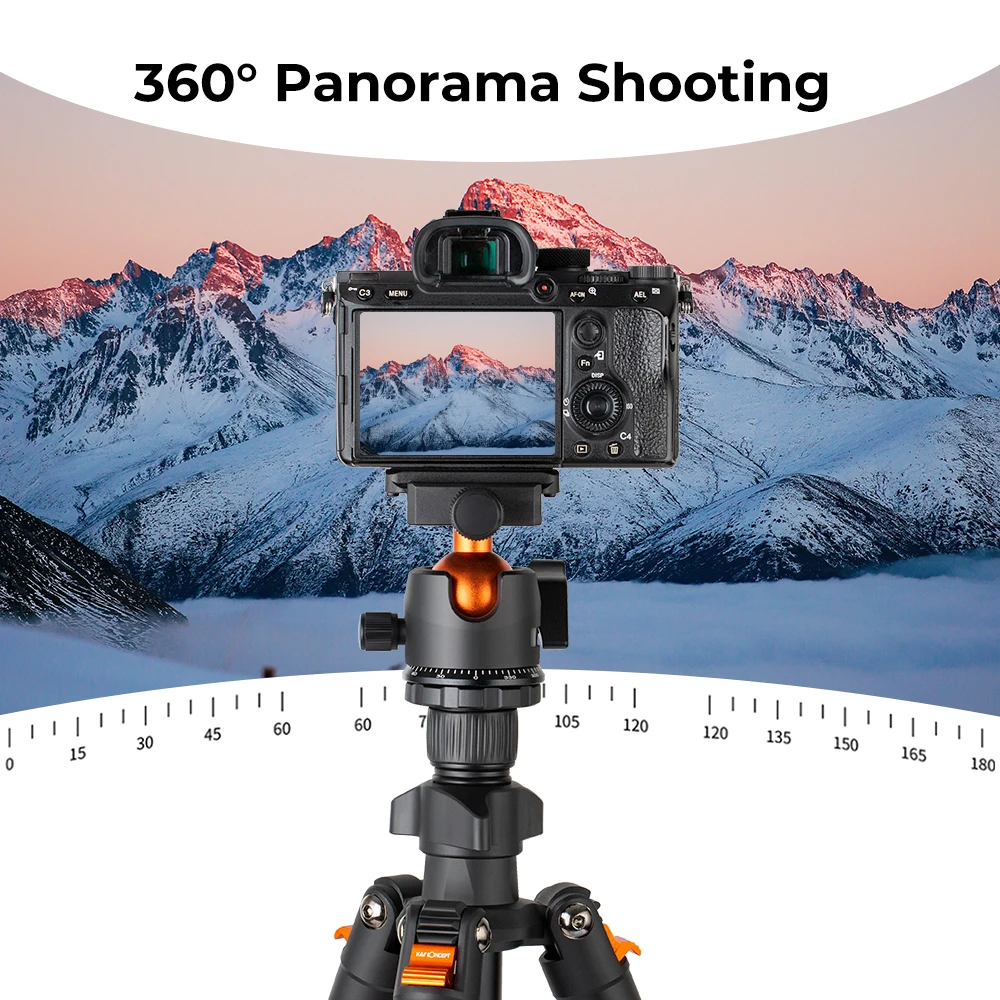 Портативный дорожный штатив для камеры с шаровой головкой на 360 градусов