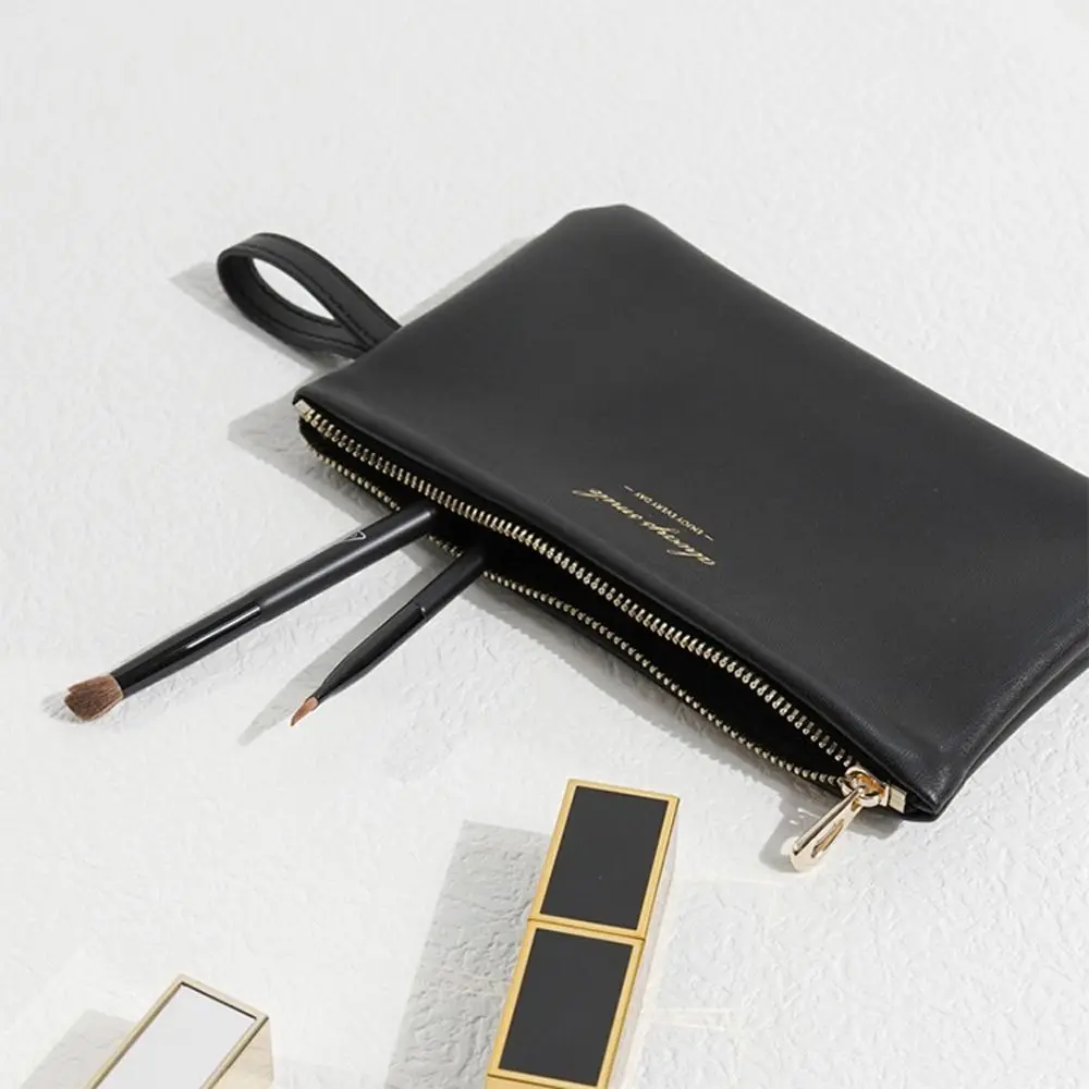 

Bag PU Leather Travel Wash Bag Fashion Handbag Toiletry Bag Women Cosmetic Bag Zipper Makeup Bag Korean Coin Purse