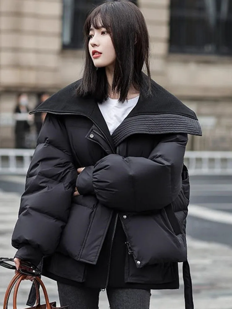 2024 зимняя куртка на белом утином пуху для женщин корейские универсальные пуховые