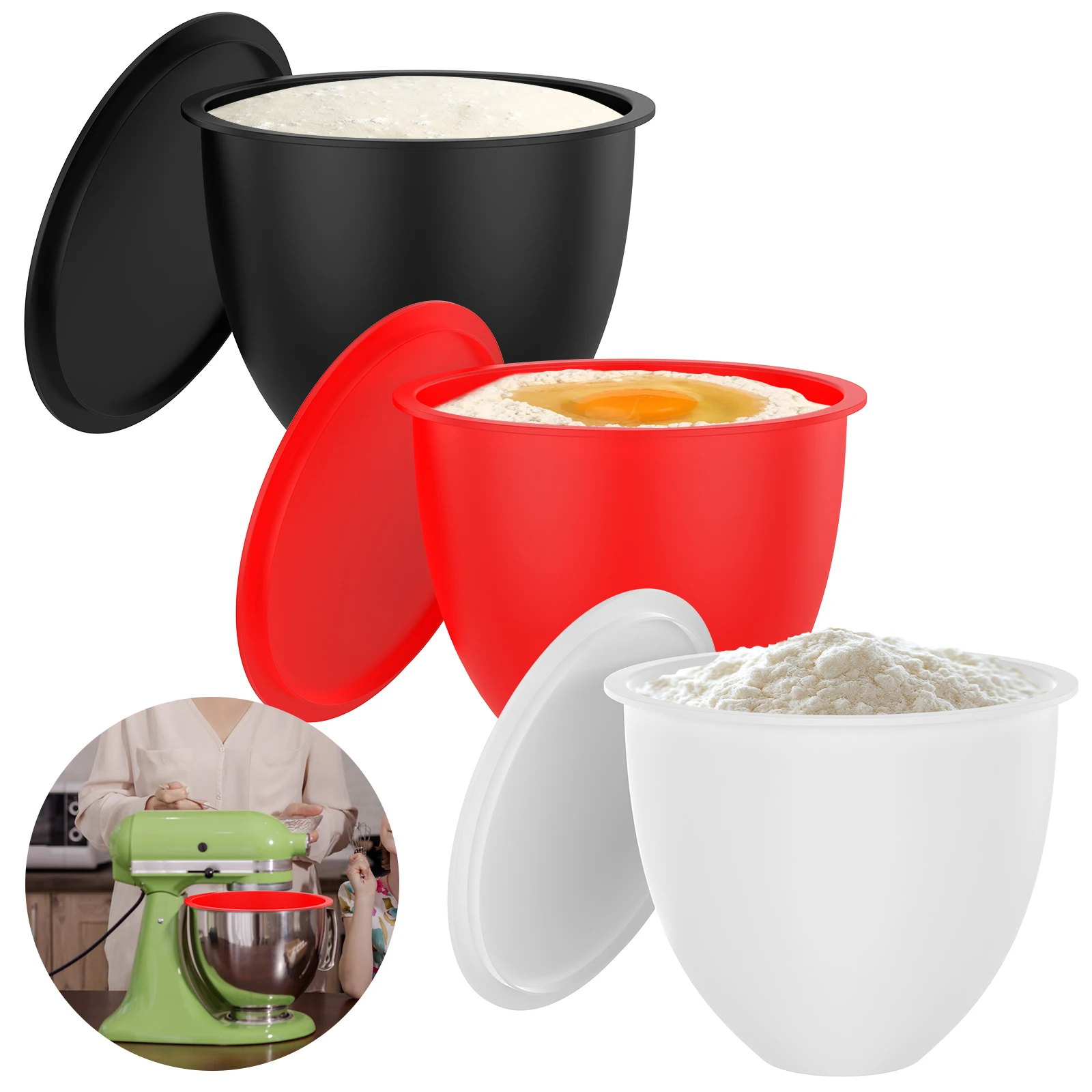 

Силиконовые вкладыши для миксера KitchenAid, набор из 3 штук