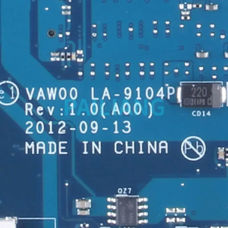 Материнская плата для ноутбука DELL Inspiron 3521 Celeron 1007U 06H8WV LA-9104P SR109 DDR3 |