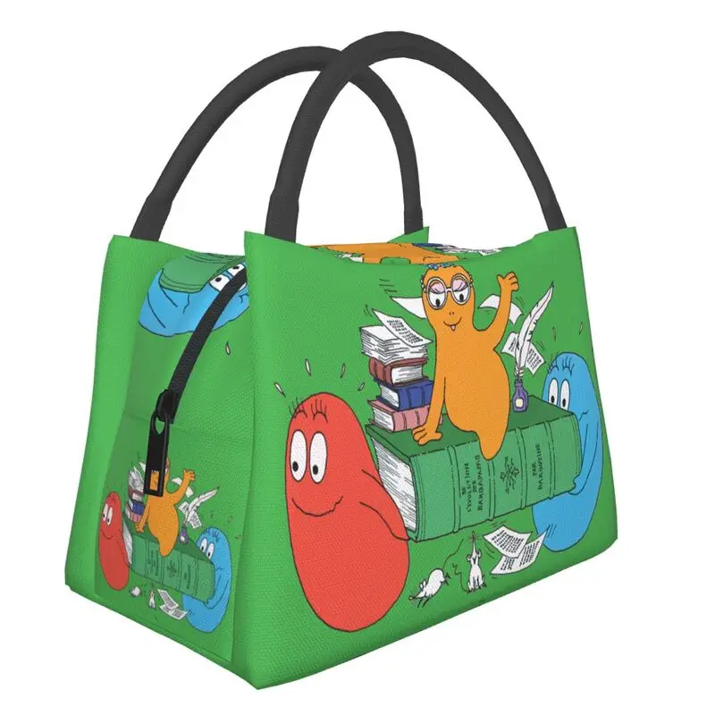 

Barbapapa Family Thermal Insulated Lunch Bags Women Cartoon Comics Portable Lunch Tote Camping Travel Storage Meal Food Box