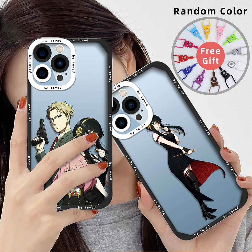 

Anime SPY×FAMILY Soft Silicone Phone Case for iPhone 13 14 11 12 Pro Max Mini XS XR X 7 8 Plus Shockproof Transparent Back Cover