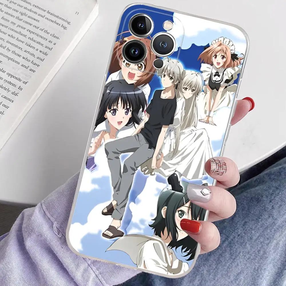 Силиконовый чехол Yosuga No Sora для телефона мягкий iphone 15 14 13 12 11 Pro Mini XS MAX 8 7 6 Plus X XR