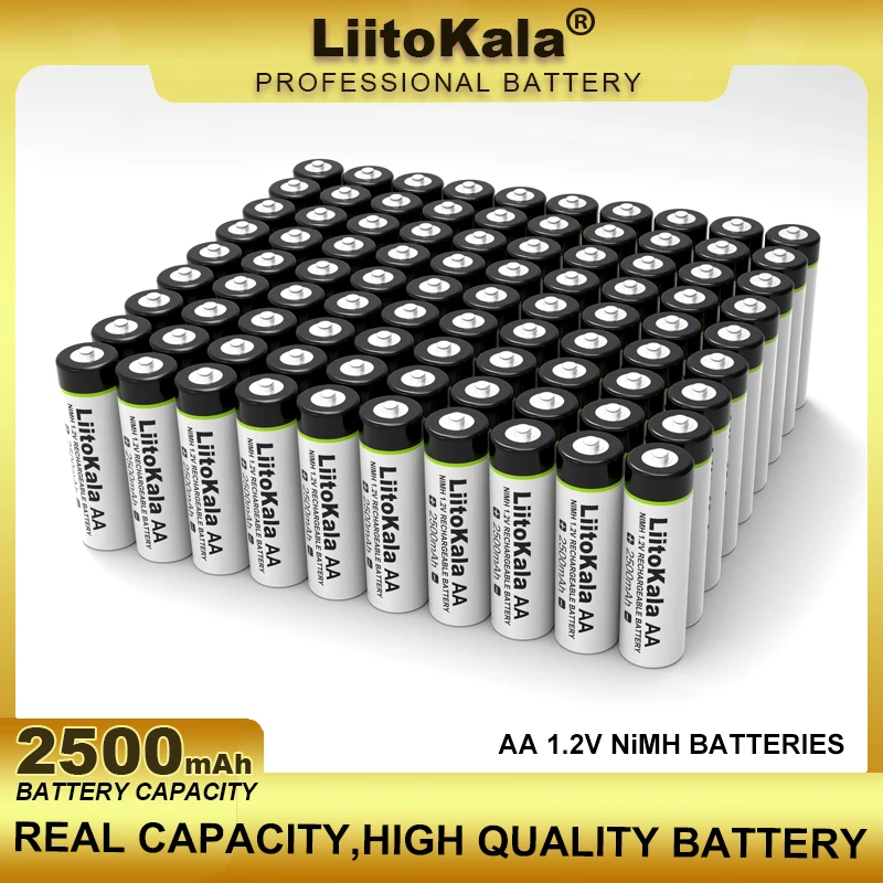 

Аккумуляторная батарея Liitokala, 1,2 в, AA, 2500 мАч