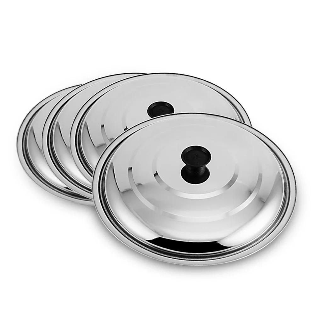 Крышки кастрюли Wok сменная крышка из нержавеющей стали круглые серебряные детали