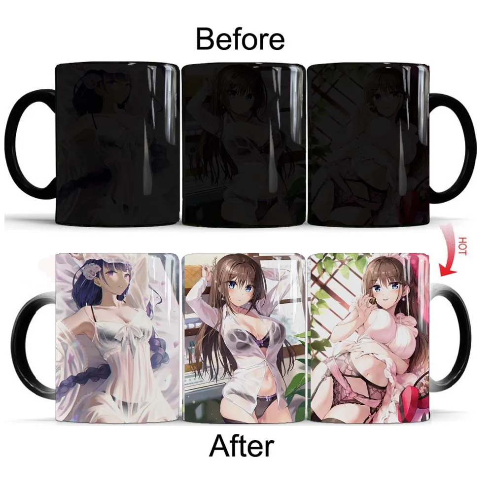Changing Heat Sensitive Ceramic Mug Home Hot Coffee Mugs