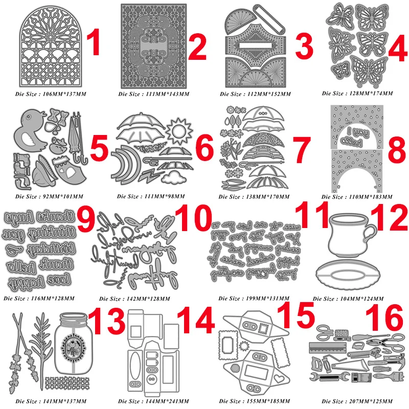 

Новинка 2023, рамка с изображением зонта, утки, металлические штампы для резки, для рукоделия, Изготовления Бумажных поздравительных открыток...
