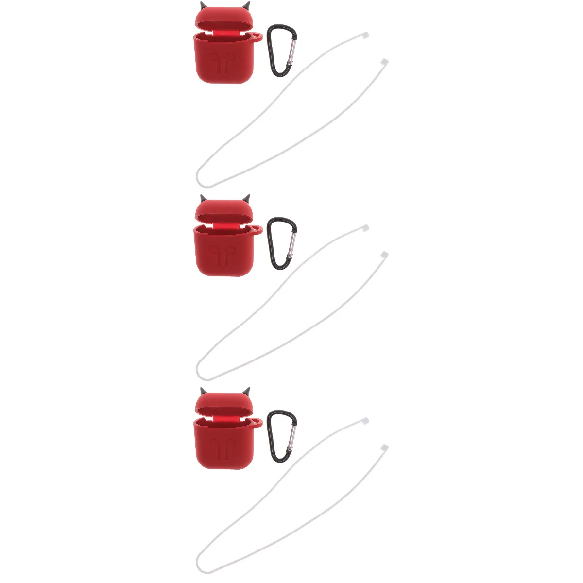 

3x Headphone Headphone Carrying Case Headphone Case silicone Wireless Headset Case Headphones Storage