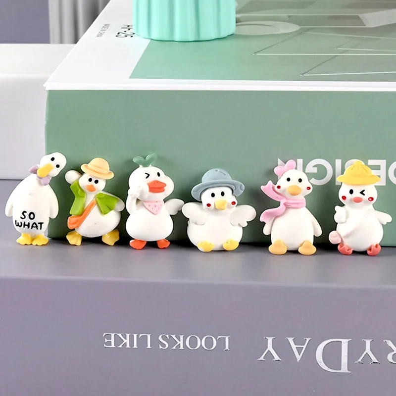 

6pcs Resin Cartoon Cute Duck Refrigerator Magnets Magnets Personality Magnet Magnetic Home Decor