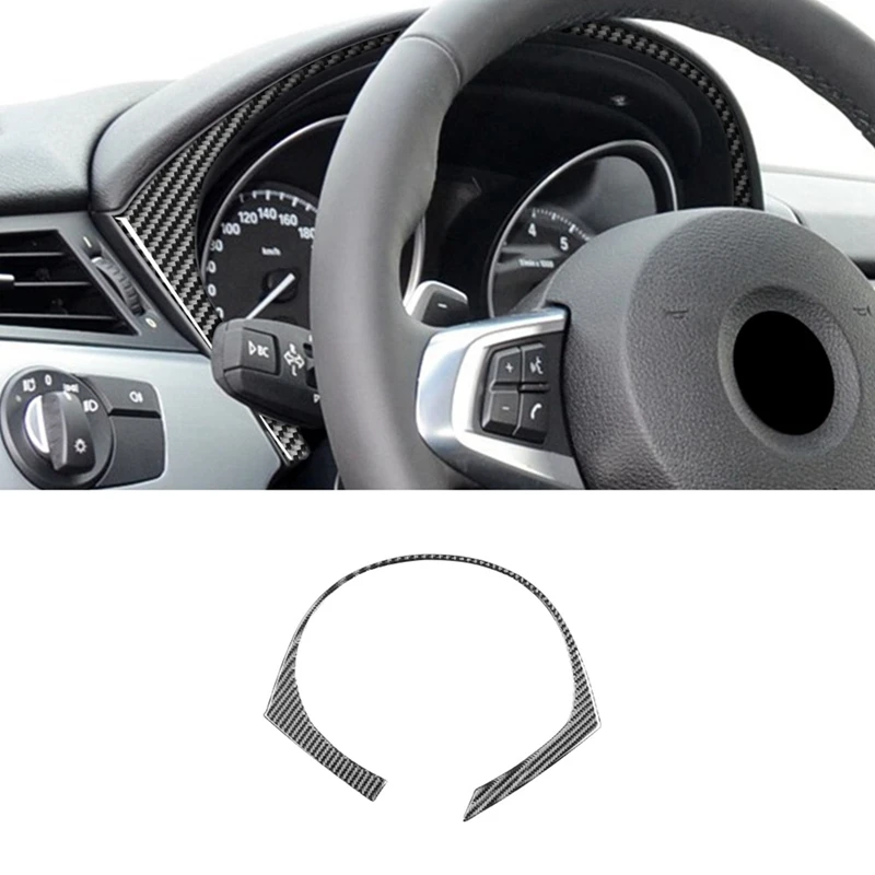 

AU04-для BMW Z4 E89 2009-2016 углеродное волокно Автомобильная панель приборной панели панель Крышка отделка Декоративные наклейки аксессуары