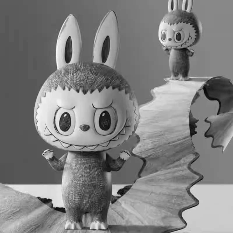 Подлинная новинка The Monsters Mega Labubu 1000% эскиз аниме-фигурки игрушки украшение для