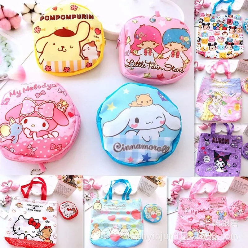 

Sanrio My Melody Hello Kitty Anime Cartoon Cute Hand Made Environmentally Protection Bag Shoulder Bag Shopping Bag Letter Bag