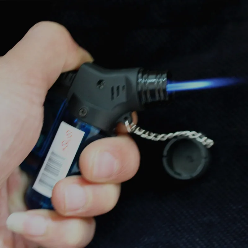 

Outdoor Strong Fire Power Cigar Lighter Pen Spray Gun Inflated Jet Fuel Lighter Windproof mini Lighter Butane Gas Gadget For Man