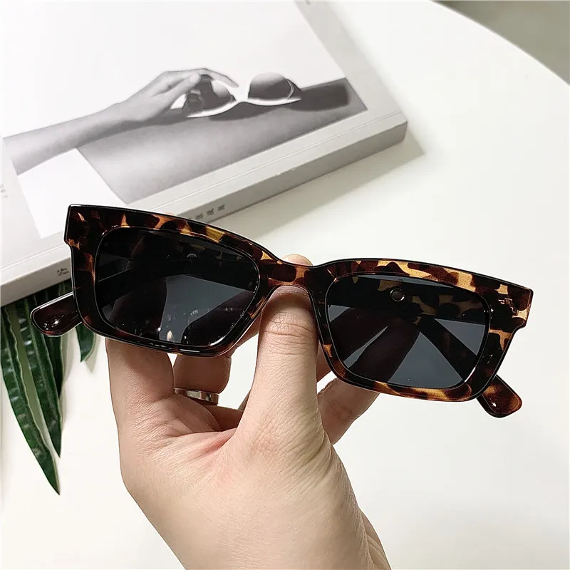 New Fashion Vintage Sunglasses Women Brand Designer Retro Rectangle Sun Glasses Female Ins Popular Colorful Square Eyewear |