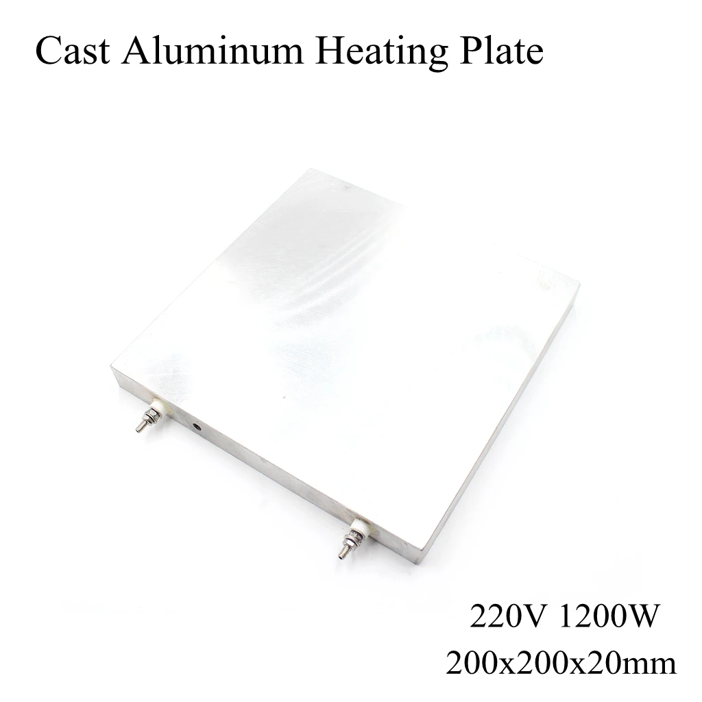 

200*200mm Cast Aluminum Heating Plate High Temperature Flat Electric Band Heater Pad Mat Board Press Machine Extruder Laminator