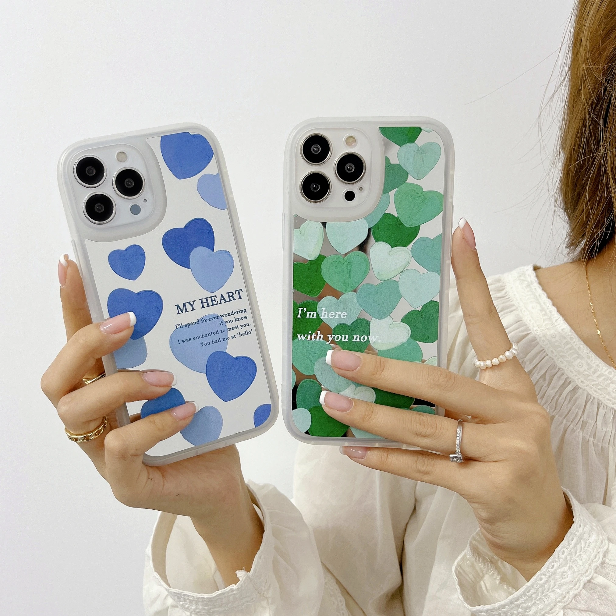 

Зеркальный чехол для телефона с надписью Love heart для iphone 12ProMax XR X XS 11 12 13 Pro Max, силиконовый мягкий защитный чехол