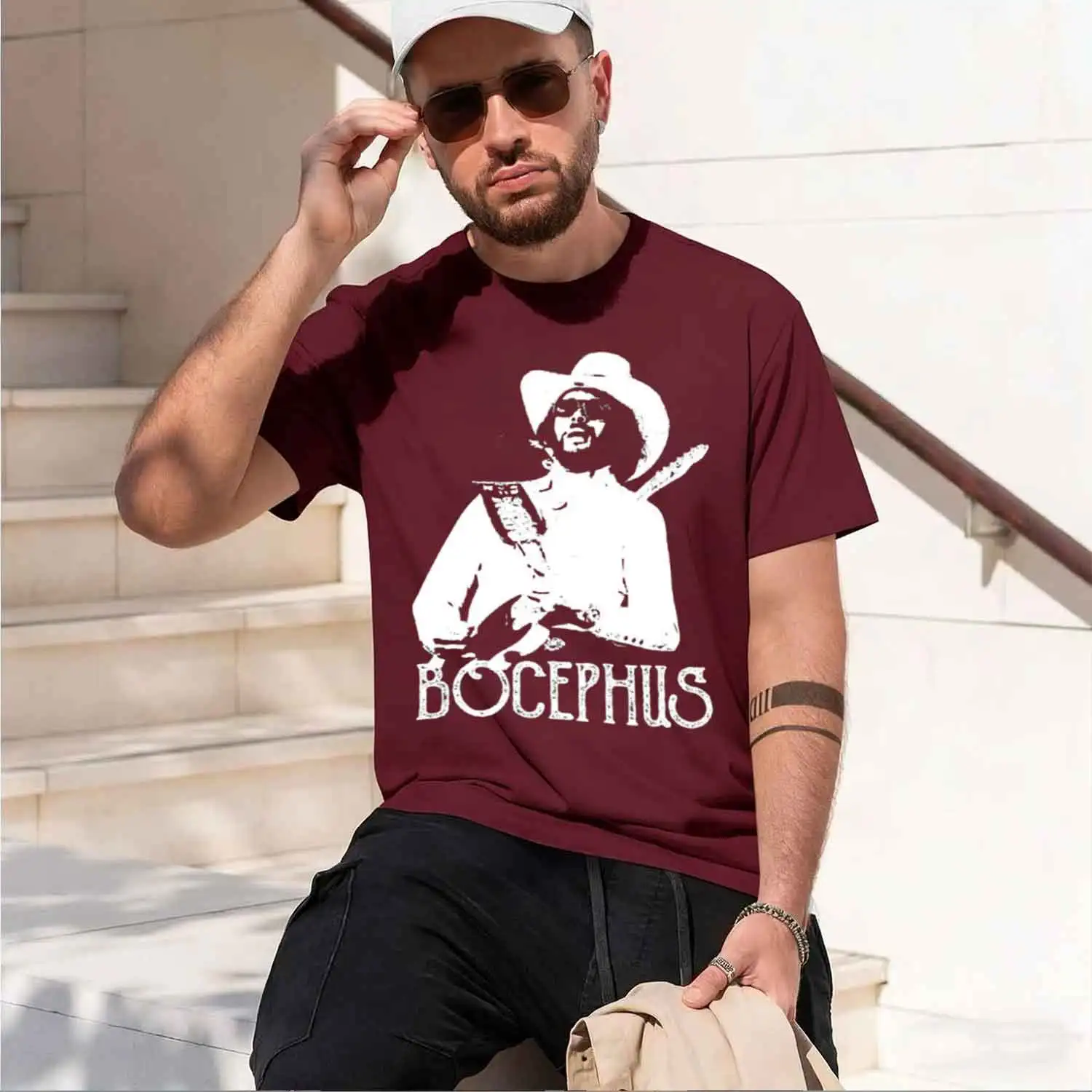 Винтажная футболка Retro Bocephus Vintage Hank Jr Distred Williams Funny ian, уличная одежда с принтом, новая модель 2026 года, с коротким рукавом и круглым вырезом (art.: 3920dc68afa2d) - 3920dc68afa2d