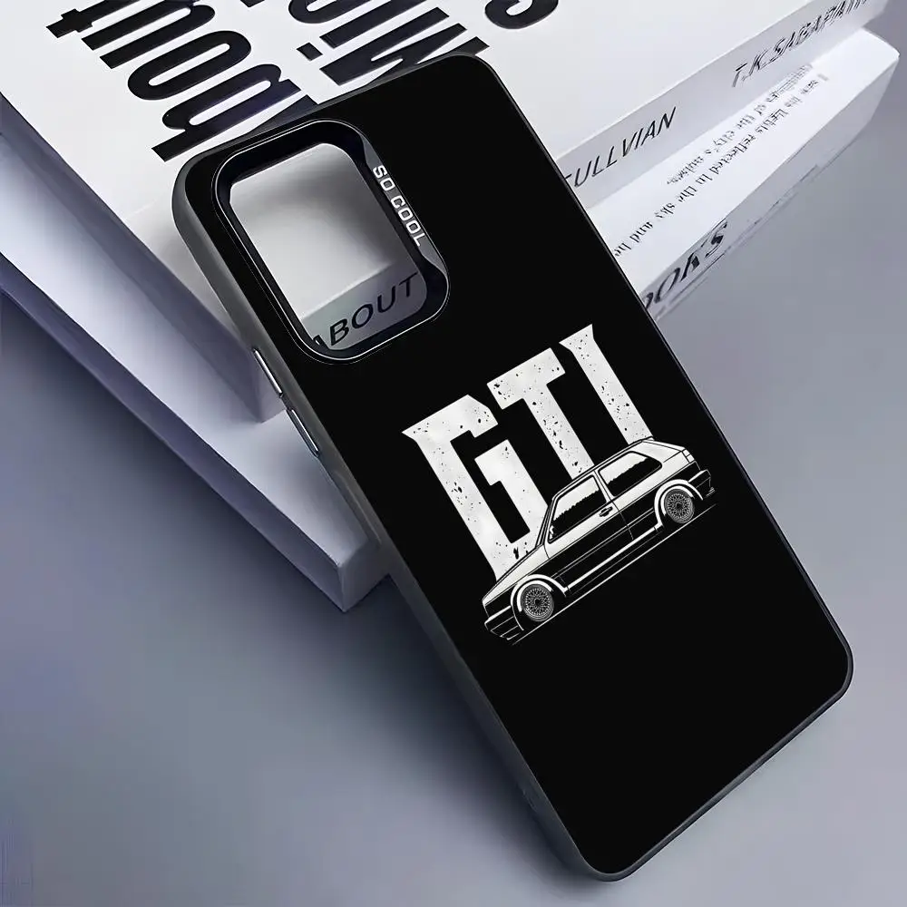 Фото Модный чехол GTI для Samsung Galaxy S26 S25 S24 S23 S22 S21 S20 Note20 Plus Ultra, цветной серебристый №2