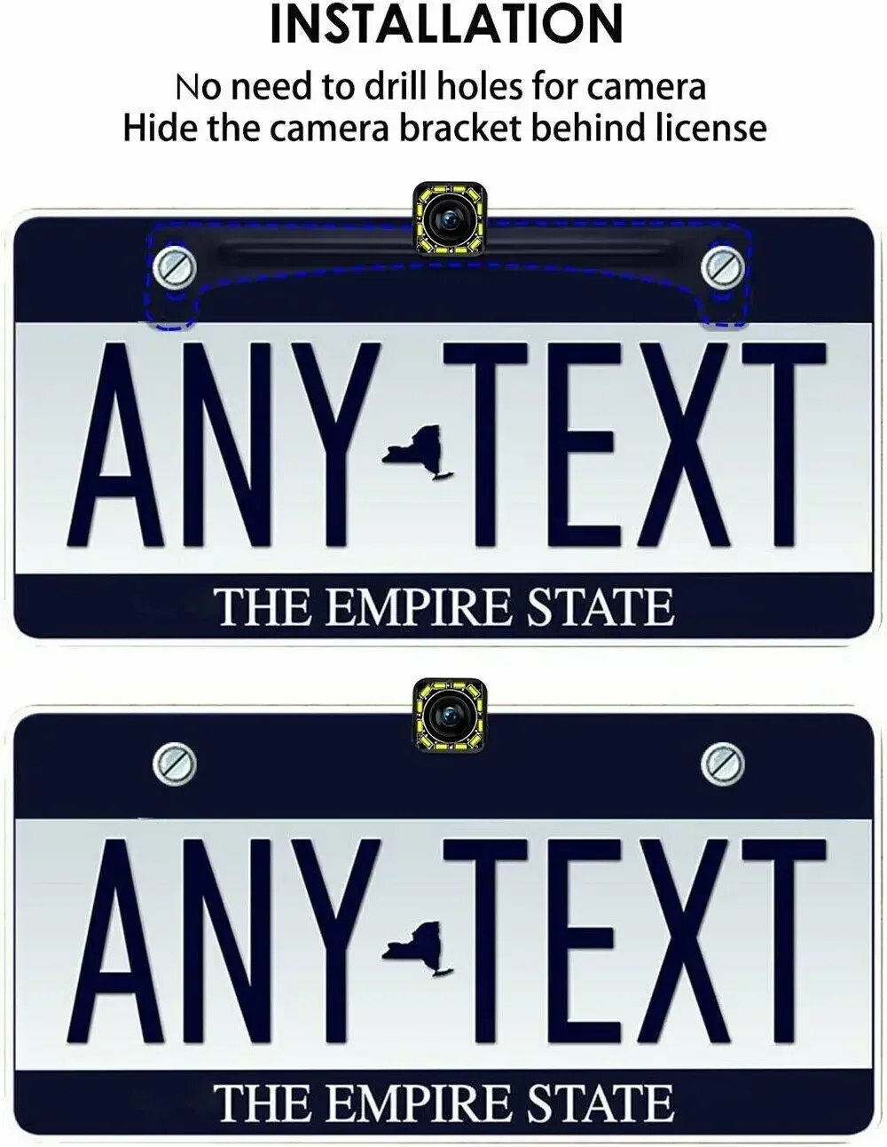 QueenDer 12LED Автомобильная камера заднего вида Водонепроницаемая резервная HD ИК