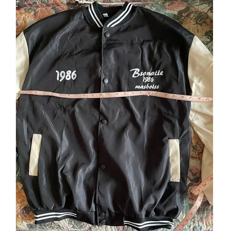 Повседневная тонкая куртка-бомбер в стиле пэчворк женская и Мужская Уличная