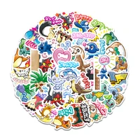 40 pieces cute pok%c3%a9mon anime stickers cartoon waterproof laptop suitcase sticker pack diy kids toys