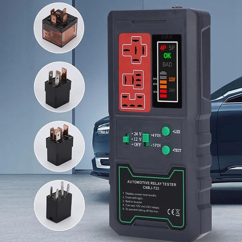 Диагностический прибор для обнаружения аккумулятора 12 В 24