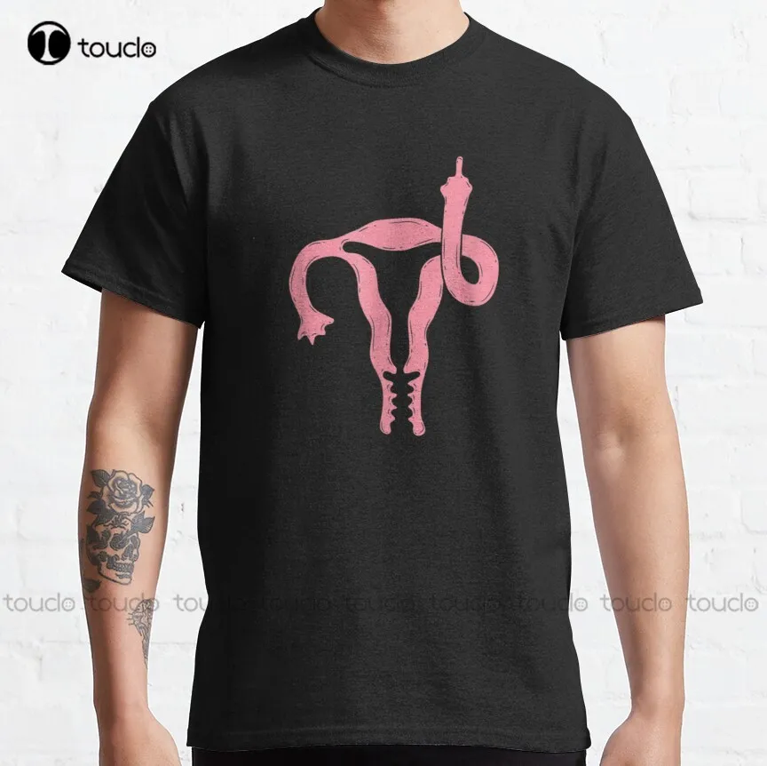 

Классическая футболка с изображением матки, среднего пальца, феминизма, желтая рубашка на заказ, футболки с цифровой печатью для подростков, унисекс