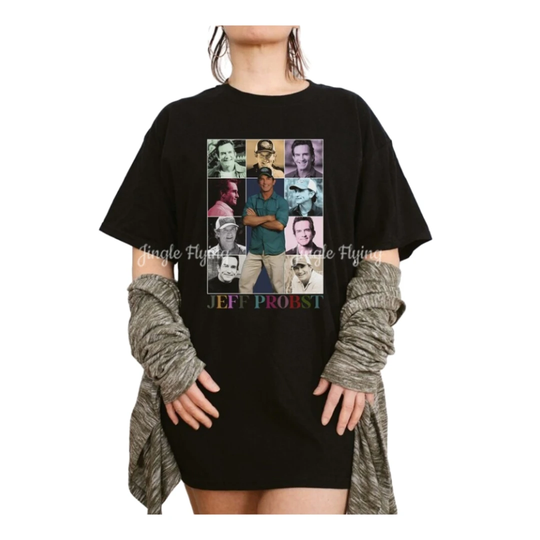 Футболка унисекс в стиле ретро с принтом Джеффа проба