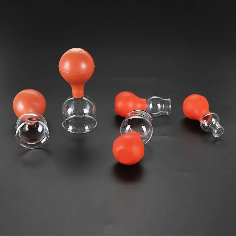 2 шт. стеклянные вакуумные чашки для здоровья и красоты