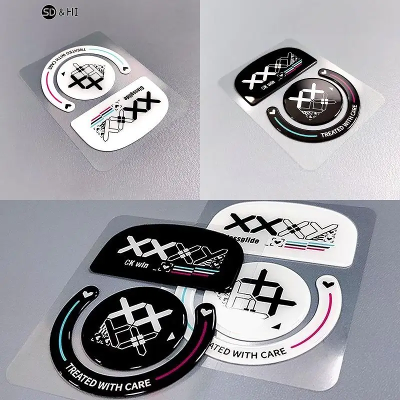 

Glass Mouse Skates Glide Feet Pads Mouse Feet Sticker for G Pro X Superlight Rounded Curved Edges
