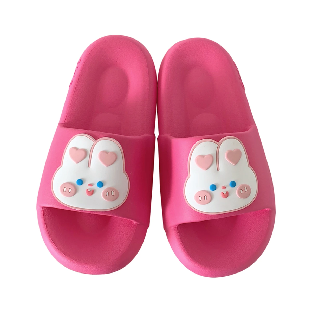 Cute Rabbit Patch Design Women Slippers EVA Thick Sole Summer Outdoor Non-slip Home Ladies Platform Woman Shoes Beach Slides