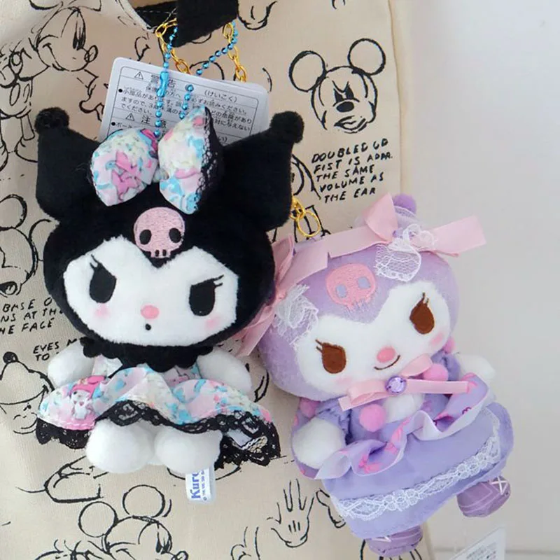 

Japanese Cute Kuromi Kawaii Cartoon Plush Doll Anime Action Figure Pendant Sanrio Toy For Children Girl Xmas Gift