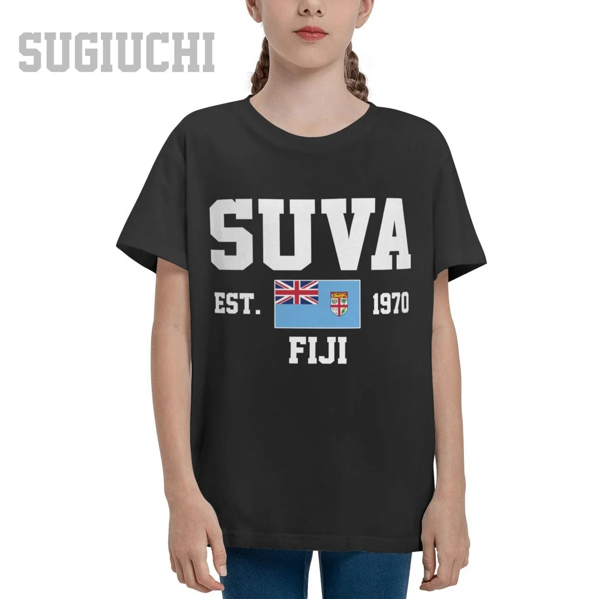 

Unisex Youth Boy/Girl Fiji EST.1970 Suva Capital T-shirt Kids tshirt tee 100% Cotton T Shirt o-neck short sleeve Children