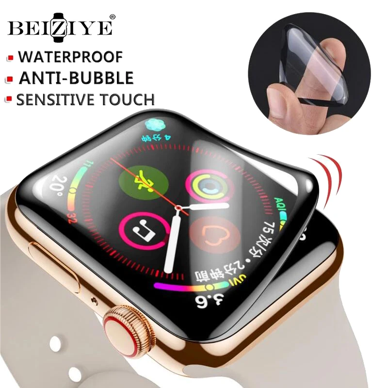 

Мягкая Водонепроницаемая Защитная пленка для Apple Watch, защитная пленка для экрана iWatch series 7 6 SE 5, 41 мм 45 мм 40 мм 44 мм 42 мм 38 мм