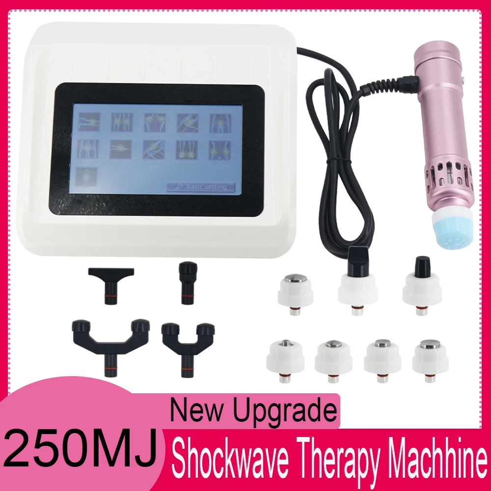 

2 In 1 Shockwave Therapy Machine Physical Shock Wave Therapy Machine 250mj Touch Screen For ED Treatment Neck Waist Pain Relief