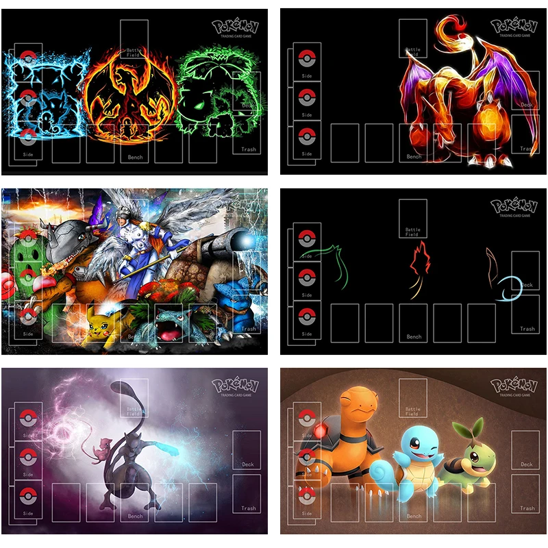 

Покемон карточка PTCG 1-е издание Charizard Mewtwo Пикачу боевая игра Настольный коврик 60*37 игровая коллекция карт Детские Подарочные игрушки