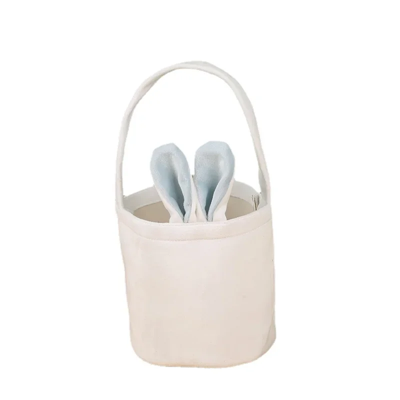 Лидер продаж розовая синяя сумка с пасхальным кроликом корзина заячьими ушками