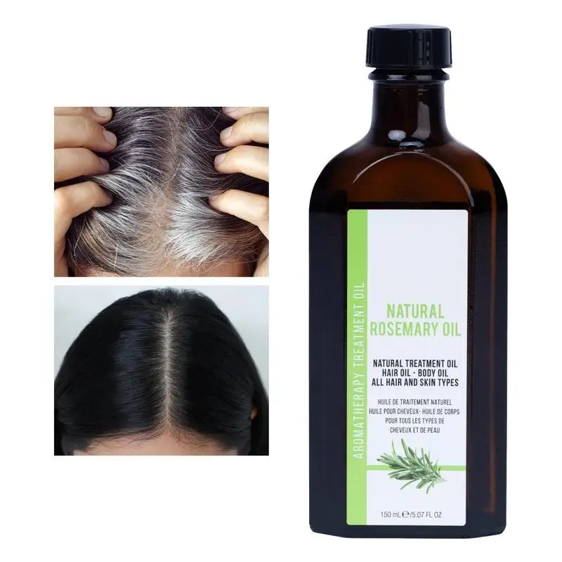 

New 150ml Hair Growth Rosemary Oil Pure Rosemary Essential Hair Oil Anti-frizz Growth Hairs Serum Hair Oil Prevent Hair Loss