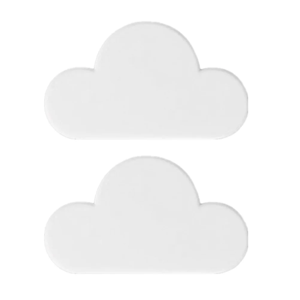 

2Pcs Exquisite Key Holders Drilling Hooks Creative Wall Mount Hooks (White)