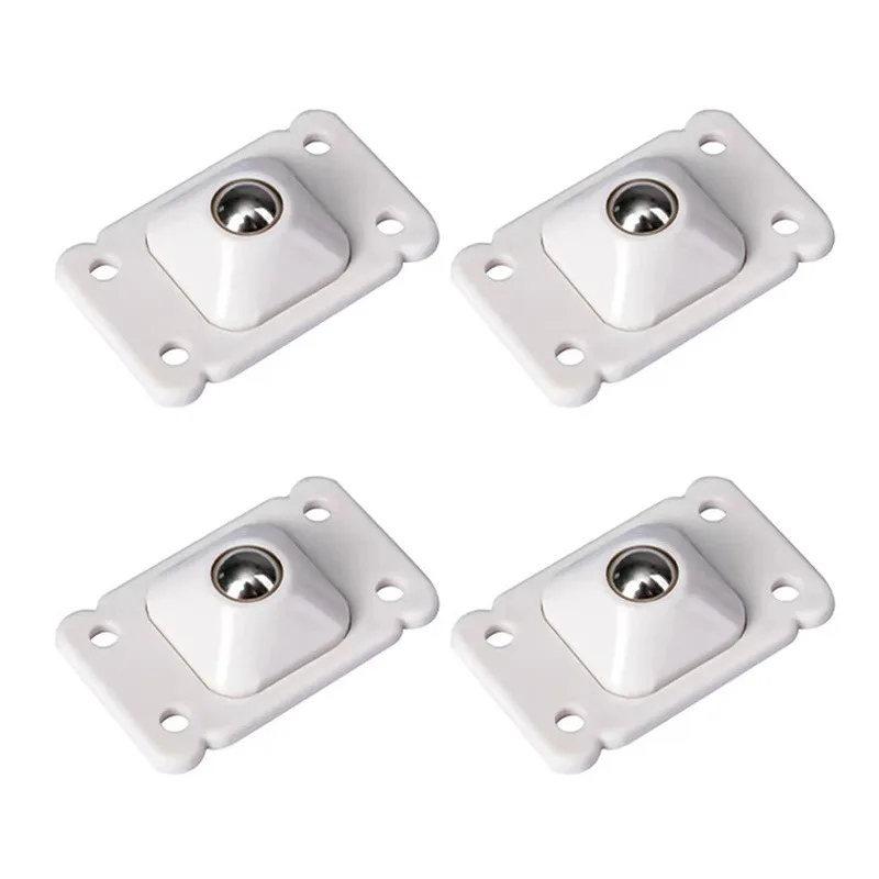 

4pcs Hot Wheels For Furniture Stainless Steel Roller Self Adhesive Furniture Caster Home Strong Load-bearing Universal Wheel