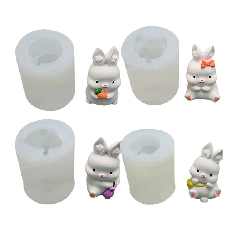 

Lovely Animal Rabbit Bunny Soap Candle Mold Silicone Mold Handmade Craft Molds