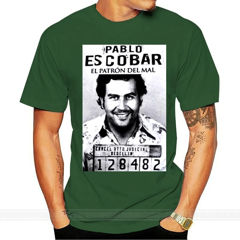 Винтажная Футболка В Стиле Thug Life Pablo Escobar Gangster Design Колумбийский Наркотический