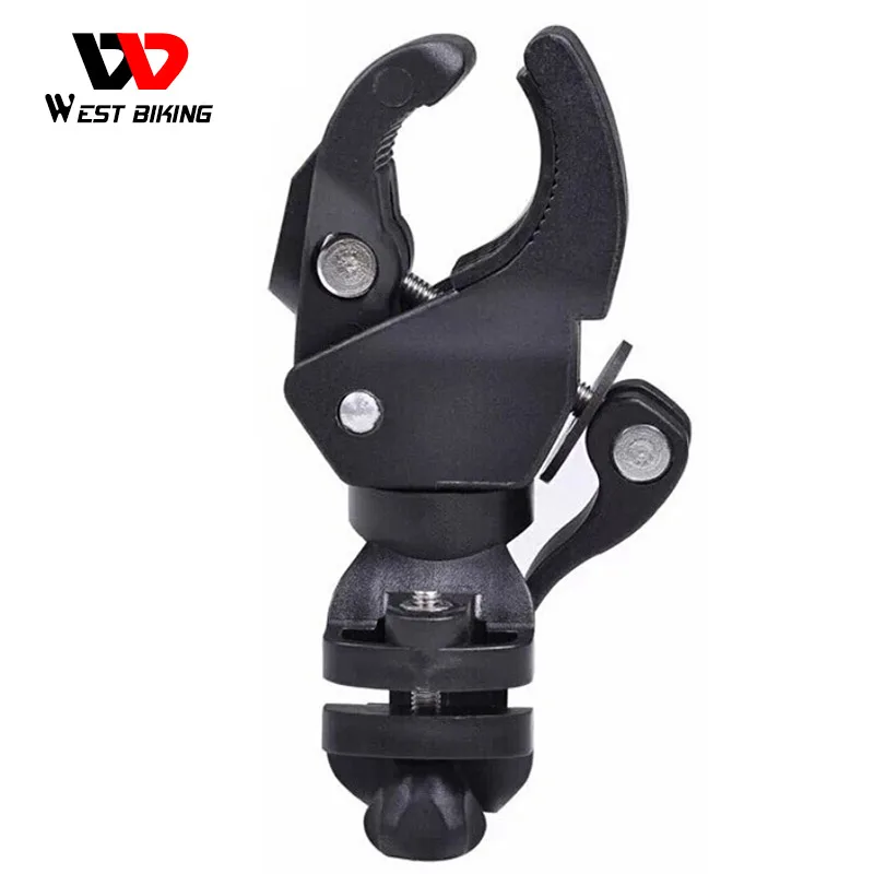 

WEST BIKING Road Equipment Cycling Light Mountain Bike Riding Front Holder Lamp Pump Clip Bicycle