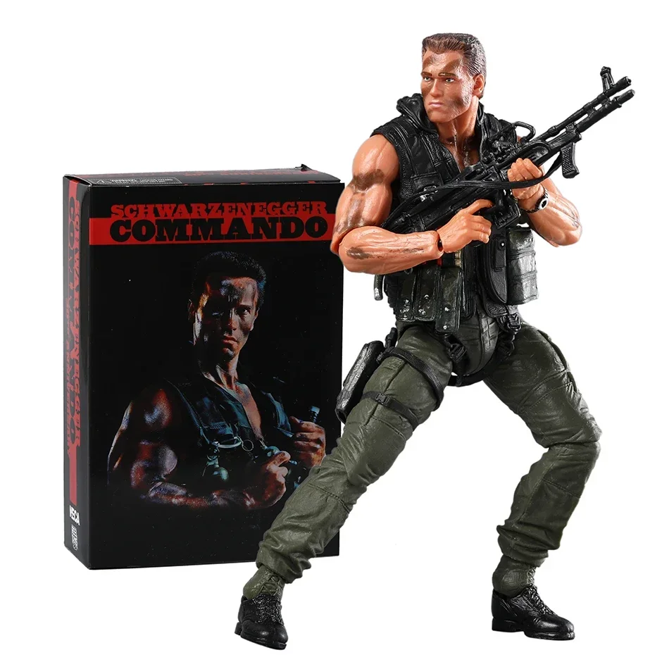 NECA Commando 30-летие Ultimate John Matrix Joints подвижная