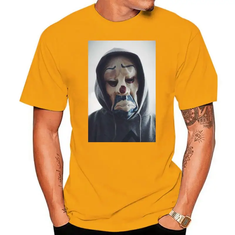 

Sad Ugly Clown Circus Anonymous T-shirt Vest Top Men Women Unisex Tops Tees Men 100% Cotton